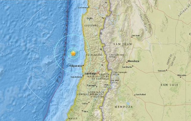 Una nueva réplica del terremoto en Chile se hizo sentir en Mendoza y San Juan