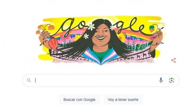 El doodle de Google en homenaje a Diana Sacayán