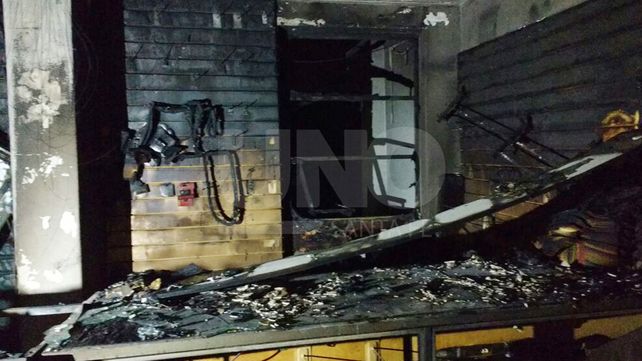 Se incendió una reconocida bicicletería