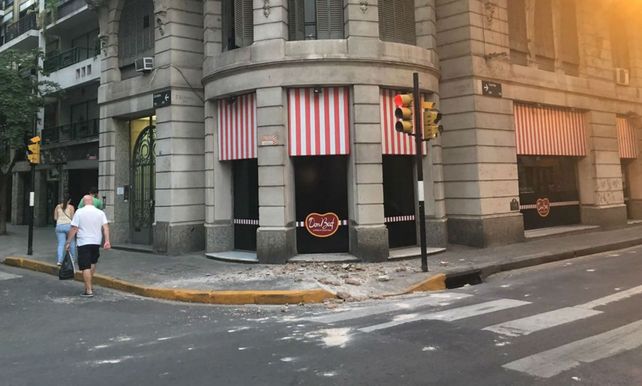 Escombros. El material que cayó