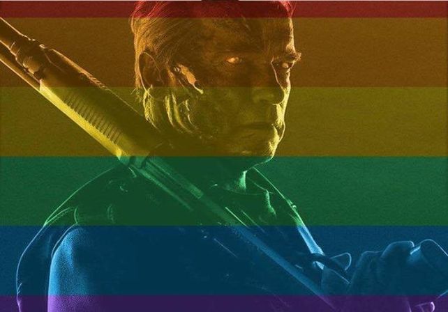 La nueva foto de perfil de Facebook de Terminator lleva el arcoiris.