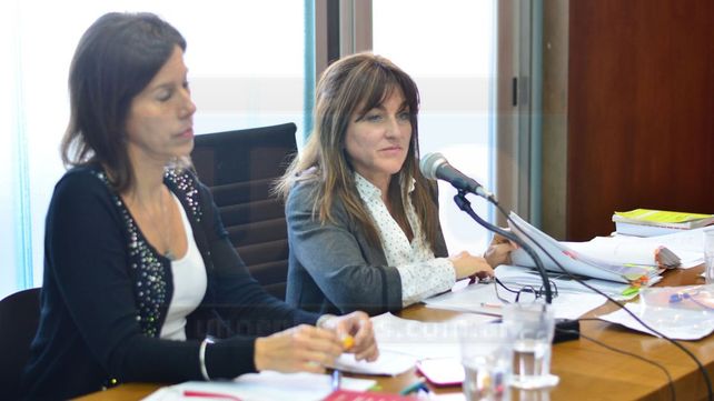 Pruebas. Las fiscales corroboraron la violencia de género.