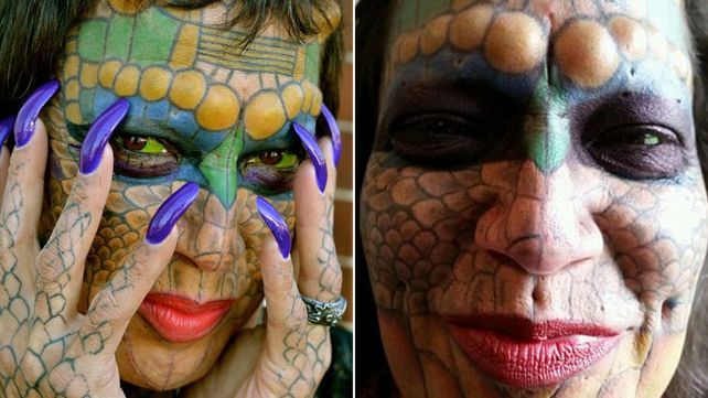 Un hombre se sometió a una serie de dolorosas operaciones para transformarse en dragón