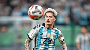 Alejandro Garnacho jugó su segundo partido con la camiseta de la Selección y está a un encuentro de ser blindado.