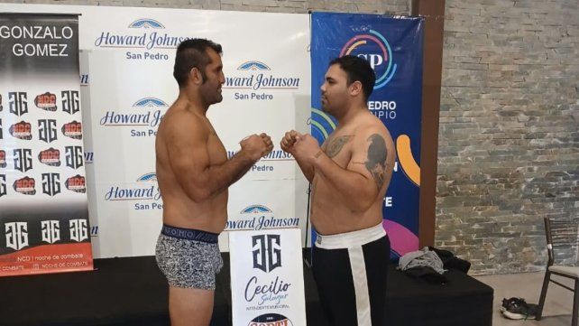 Jairo Suárez pesó 105 kilos y su rival 135.
