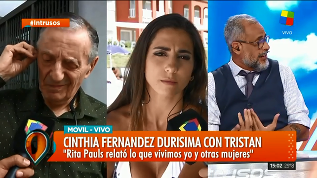 Cinthia Fernández cruzó en vivo a Tristán: No tengo más miedo, disfruto lo que le está pasando
