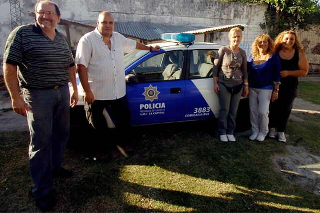 Vecinos de Guadalupe juntaron fondos para reparar un patrullero