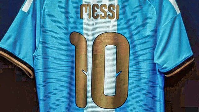 La camiseta que usará Argentina en la despedida de Messi.