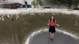 Espectacular animación con posibles efectos del huracán Florence