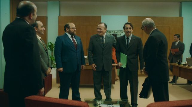 Piroyansky (derecha) junto al actor rosarino Luis Machín y Alan Sabbagh.