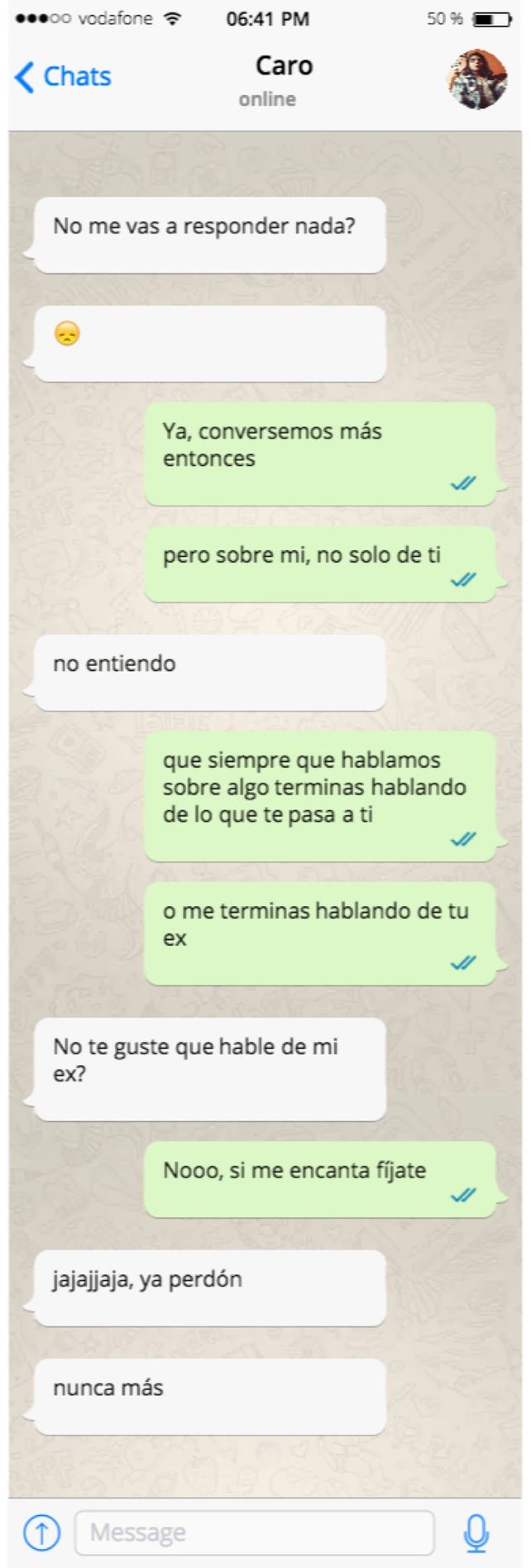 Desconsolado, se puso a leer los WhatsApp de su ex y descubrió algo inesperado