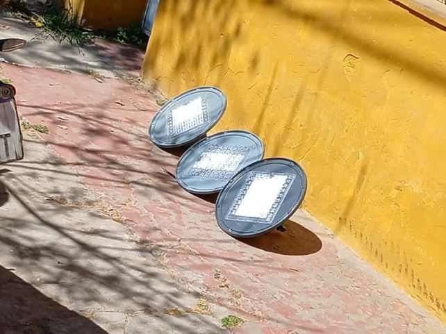 Los artefactos del alumbrado públicodel municipio