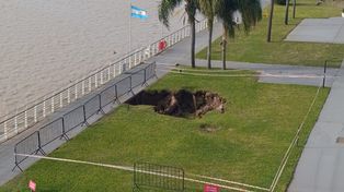 Parte del paseo ribereño de la Fluvial quedó vallada.