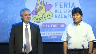 En VIVO: el presidente Alberto Fernández comparte una charla con Evo Morales en Santa Fe