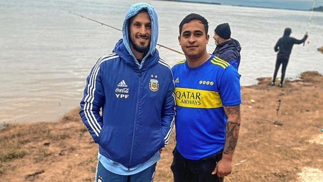 Benedetto aprovechó el descanso para pasar unos días en Hernandarias.