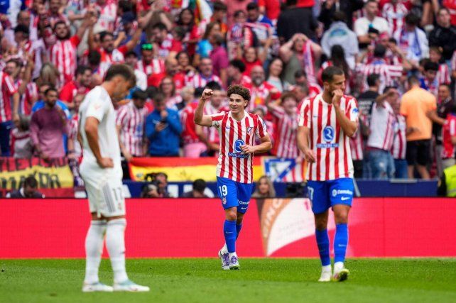 Julián Álverez la gran figura ante el Real Madrid.