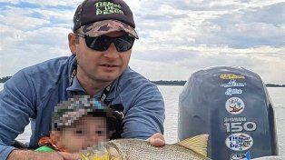 El reconocido guía de pesca había desaparecido junto a su hijo de 4 años el martes pasado