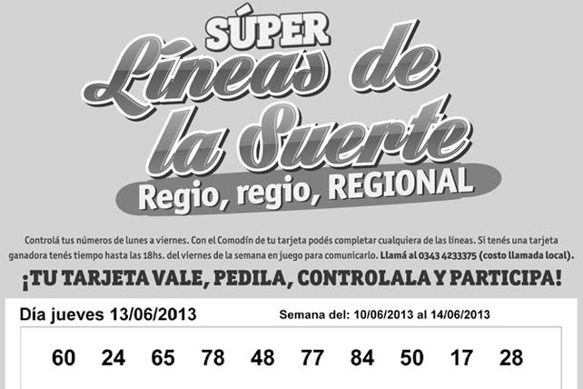 Seguí jugando con las Súper Líneas de las Suerte