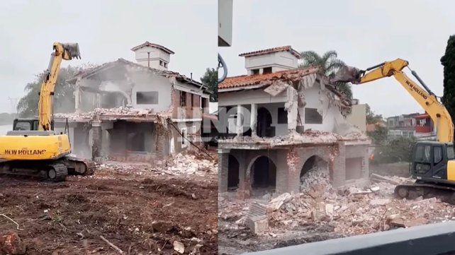 Nuevo puente Santa Fe–Santo Tomé: inició la demolición de la casa en la cabecera santotomesina