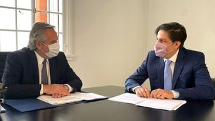 Alberto Fernández y Trotta analizan la presencialidad administrada