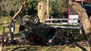 Un hombre sufrió heridas graves tras volcar su auto en la ciudad de Colón.&nbsp;