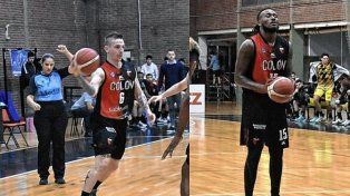 Joaquín Baeza y Dwayne Russell fueron los exponentes destacados que tuvo Colón en la Liga Argentina.