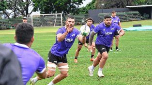 Los Pumas se preparan en Londres con la presencia del entrerriano Marcos Kremer.