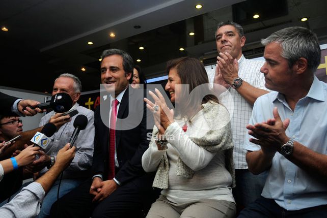 Crecimiento. Oscar Martínez dijo que lograron triplicar la cantidad de votos obtenidos en 2013.