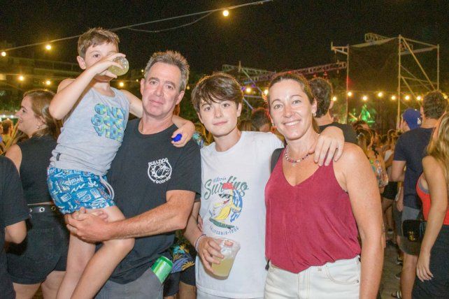 Rafael, Felipe, Matías y Natalia Montanari.  