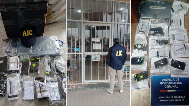 En los allanamientos en Santo Tomé incautaron 36 teléfonos que habían sido robados en Santa Fe&nbsp;