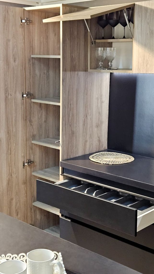 Muebles hechos a medida para una casa o departamento.
