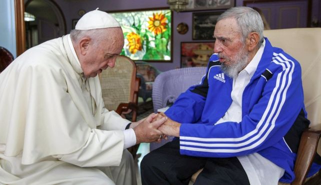 Francisco visitó este año Cuba y se reunión con el expresidente.