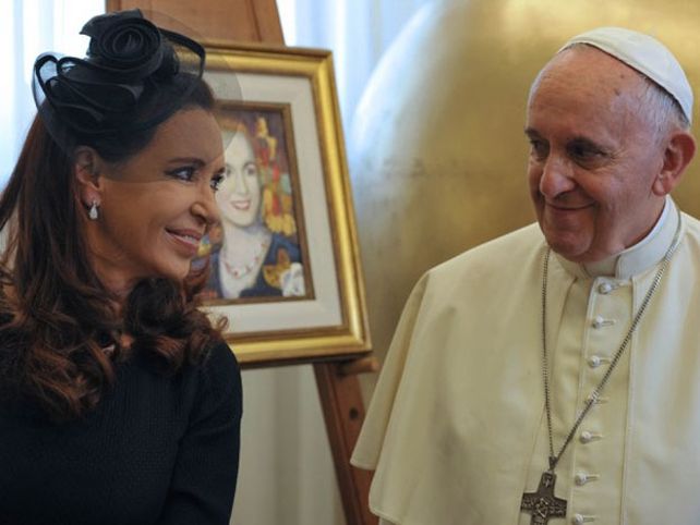 Cristina almorzó con el Papa Francisco