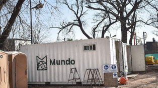 Instalaron el obrador y se retoma la obra del desagüe Espora