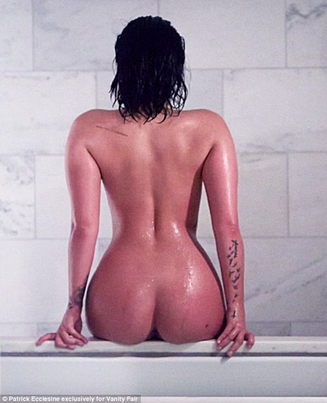 Sin maquillaje ni trucos fotográficos, Demi Lovato se desnudó