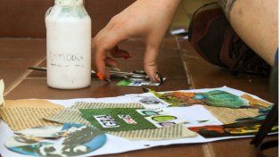 Taller de collage en Gato Negro Café Cultural