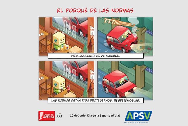 Afiches informativos.