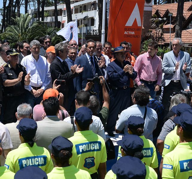 El gobernador bonaerense durante el acto de presentación del Operativo So.