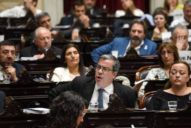 El rosarino Germ&aacute;n Mart&iacute;nez, presidente del bloque de diputados nacionales de Uni&oacute;n por la Patria.&nbsp;