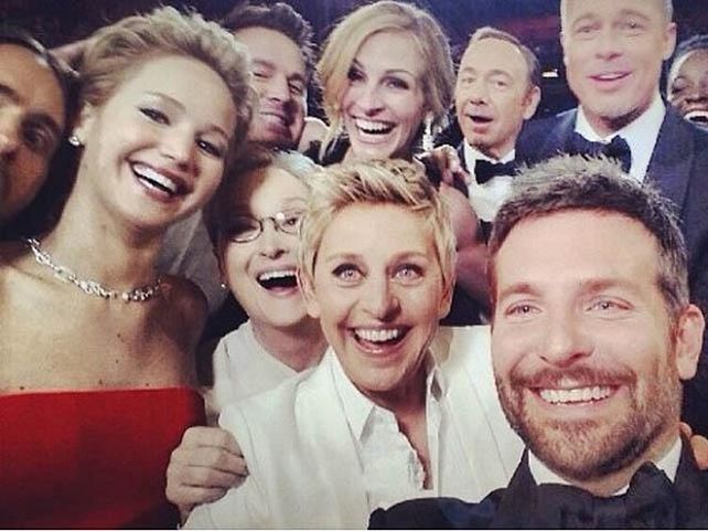 Oscar 2014: Selfie de Ellen DeGeneres rompe récord en Twitter