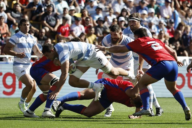 Mundial de rugby: arrancó el complemento con la victoria de Los Pumas 24 a 0 sobre Chile