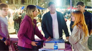 El intendente de San Lorenzo, Leonardo Raimundo, presente en la celebración.