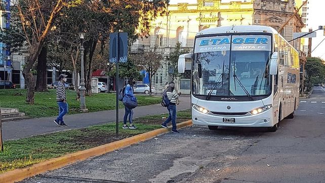 La Plaza España será una terminal alternativa mientras se mantiene el bloqueo por parte de los transportistas.&nbsp;