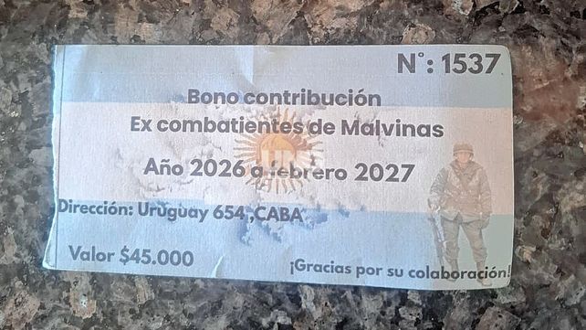 Alerta estafa: Detectan venta de bonos apócrifos en nombre de excombatientes de Malvinas en Santa Fe.