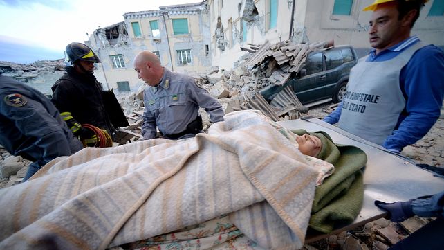 Las estremecedoras imágenes del sismo que sacudió a Italia