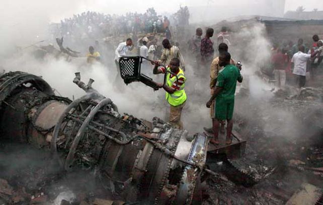 El avión había despegado de la capital Abuya rumbo al aeropuerto Murtala Muhammed de Lagos. (foto: www.cknnigeria.com)