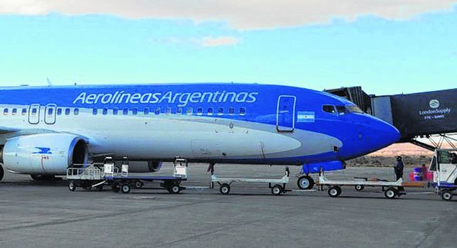 máquina. El vuelo AR185 llegó a Aeroparque y provenía de Río Gallegos.