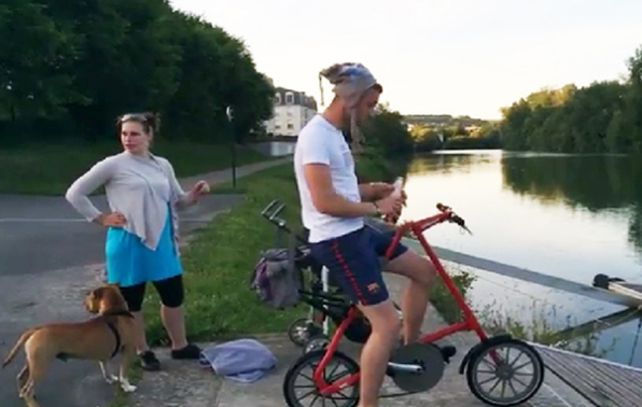 Imagen de un joven galo que va a realizar el reto del agua. ( Foto: youtube)