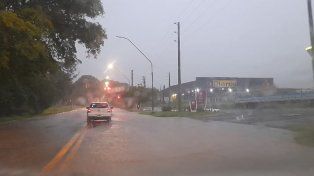 Entre Ríos: llueve copiosamente en cinco departamentos