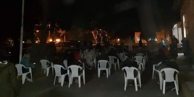 Covid-19: arman carpa militar en el hospital de Nogoyá